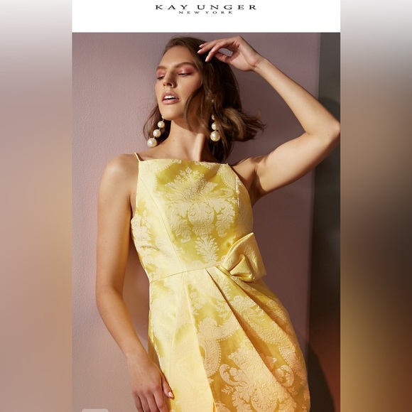 Lorraine Midi Dress by Kay Unger NWT Size 6 - Picture 4 of 9